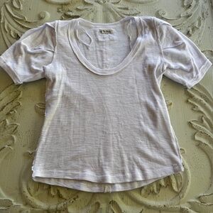 We The Free Basic White Tee - Sz Large